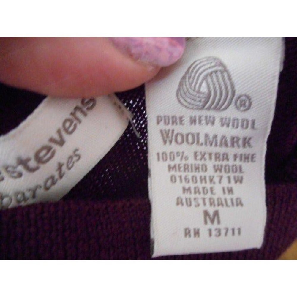 100% merino wool mock turtleneck Sweater - Picture 3 of 4